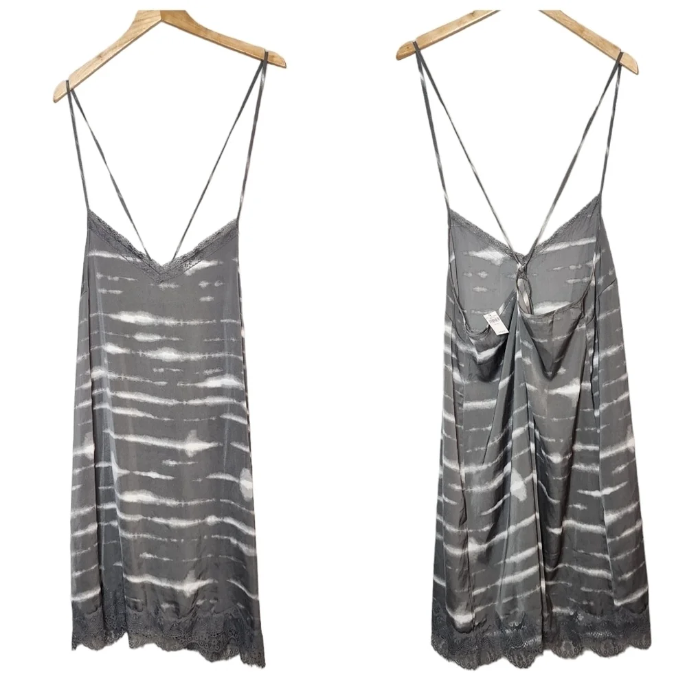 Aerie Gray Tie-Dye Slip Dress - Picture 4 of 16